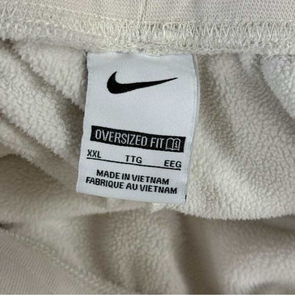 Nike X Naomi Osaka Phoenix Fleece High Waisted Oversized Sweatpants Sz 2XL White - Picture 10 of 13